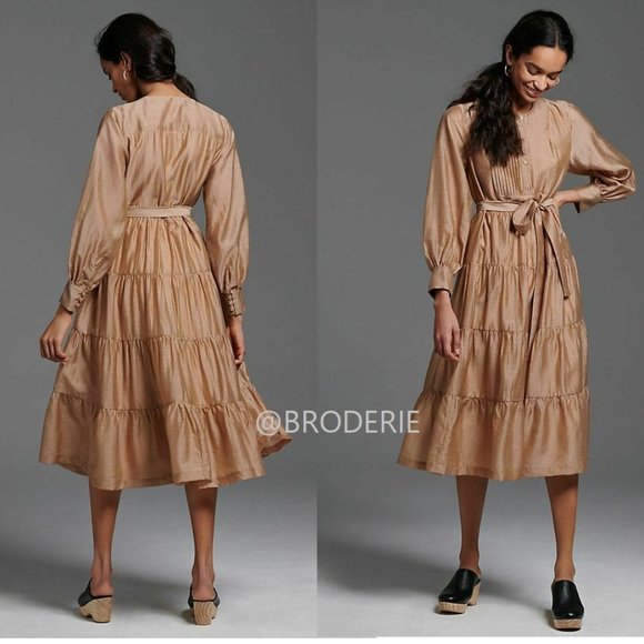 Anthropologie AGOSTA TIERED MAXI DRESS - Picture 2 of 7